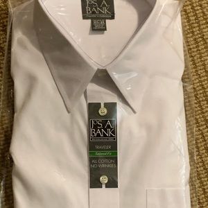 Joseph A. Banks men’s white dress shirt